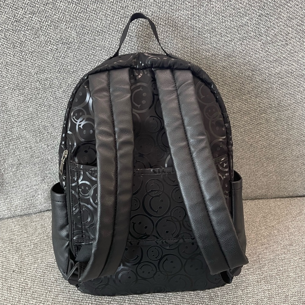 Steve Madden Black Embossed Backpack - Picture 15 of 16